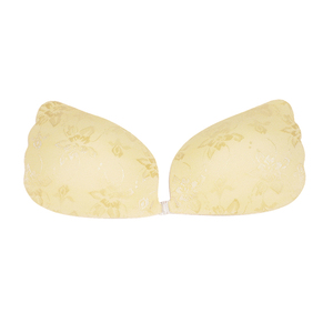 Conjuntos de sujetadores de encaje jacquard sin tirantes <span class=keywords><strong>para</strong></span> mujer, nuevos de fábrica, al por mayor, push-up, copa fina no tejida, transpirable e invisible - Product Image 1