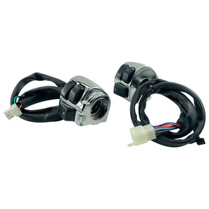 Ensemble d'interrupteurs de guidon de moto Mochi 25 mm électroplaqués, commande gauche droite pour Harley Cruiser - Product Image 5