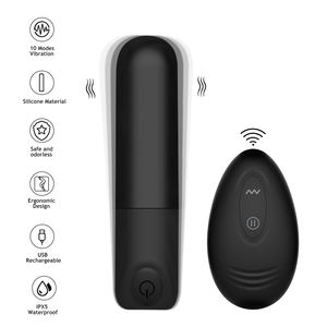 Hot Selling Mini Vibrator Großhandel Fernbedienung Wasserdichte Kugel Vibrator 10-Gang Sexspielzeug Vibrator Kugel für Dame mit Box - Product Image 4