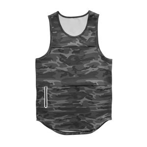 Camiseta de Gimnasio con Logotipo Personalizado, Camiseta Deportiva para Hombre, Camiseta de Tirantes con Cierre, para Correr, Tallas Grandes, Chalecos para Hombre - Product Image 4