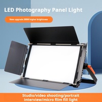 Projecteur de studio robuste 200W en alliage d'aluminium, 3 canaux, 1152 LED importées, CRI 97, bicolore, variateur DMX, température en temps réel