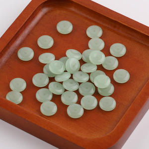 Chinese Style Imitation Jade Safety Buckle 12mm Round Acrylic Beads <b>For</b> DIY Bracelet Necklace Jewelry Making Accessories - Product Image 4