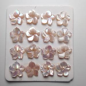 เงาสวยขัดสีชมพู MOP F6 6-20Mm ดอกไม้รูปหลวมอัญมณีสำหรับออกแบบ - Product Image 4