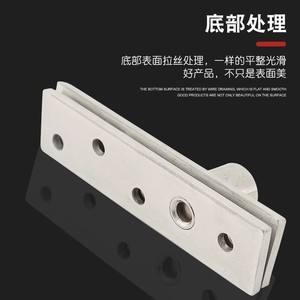 Bisagra giratoria de 360 grados de acero inoxidable oculta para puertas de madera, acabado cepillado, tamaño métrico - Product Image 5