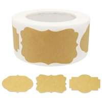 Personnalisation, impression ultra-claire, papier enduit imperméable, estampage à chaud en feuille d'or, film en rouleau, emballage, étiquette autocollante