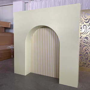 Fondo de pared floral acrílico moderno Fondo de fiesta 3D Fondo de evento floral de despedida de soltera - Product Image 1