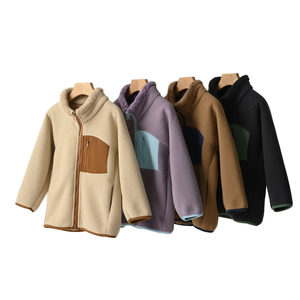 Customizable 100% Polyester Fleece Full-Zip <b>Sherpa</b>-<b>Lined</b> Men's <b>Jacket</b> High Quality Breathable Winter Men's Outer Wear - Product Image 1