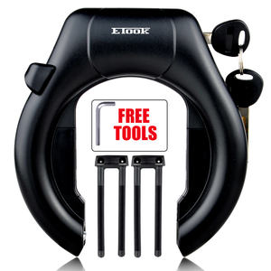 Alta seguridad impermeable herradura bicicleta bloqueo antirrobo bicicleta marco bloqueo - Product Image 1