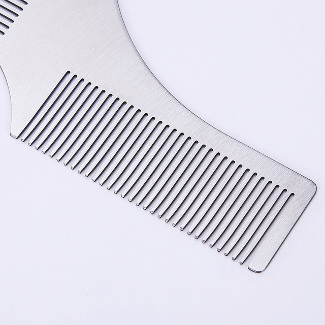 Распродажа Amazon, профессиональная расческа для бороды из нержавеющей стали, расческа для бороды с индивидуальным логотипом, низкая цена, оптовая продажа расчесок для бороды