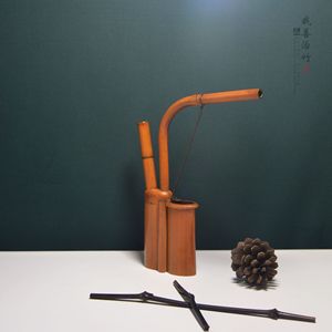 Bamboo Tobacco Pipe Bent Type ZYG 01 Smoking Accessory Personal Gift - Product Image 1