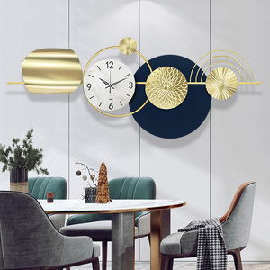 Grand minimaliste créatif décoratif pour la maison moderne de luxe matin <span class=keywords><strong>soleil</strong></span> mur art horloge pour salon bureau boutique - Product Image 3