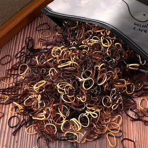 Paquete de 1000 Piezas de Bandas Elásticas para el Cabello de Goma para Niños, Color Caramelo, Lindas, Desechables, Accesorios para el Cabello para Niñas - Product Image 5