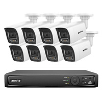 Sistema de Cámara IP PoE de Seguridad CCTV ANNKE C800 HD 4K 8MP, Audio Bidireccional, Luz Híbrida Inteligente con Detección de Personas y Vehículos por IA