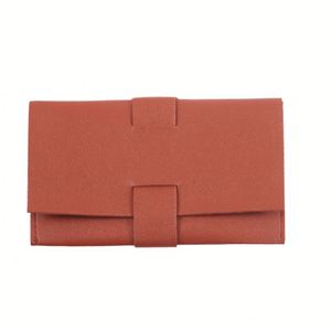 Portable Pu Leather <b>Roll</b> Travel Cord Storage Case Cable Organizer for Chargers Earbuds Tech Accessories - Product Image 2