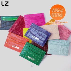 Кошелек LZ OEM ODM из зернистой кожи с RFID-защитой, тонкий, с передним карманом, для мужчин и женщин, многофункциональный, для кредитных карт, без логотипа бренда - Product Image 4