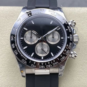 Reloj Mecánico de Lujo de la Mejor Calidad, 40 mm, Fábrica QF, 126519, Acero 904L, Movimiento 4131, Peso 155 g, Cronógrafo, Esfera Negra Panda - Product Image 1