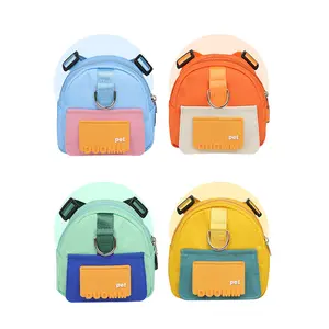 Custom Wholesale High Quality Outdoor Travel Cartoon Cute Adjustable Cat Dog Harness Backpack Custom Logo Pet Backpack Harness