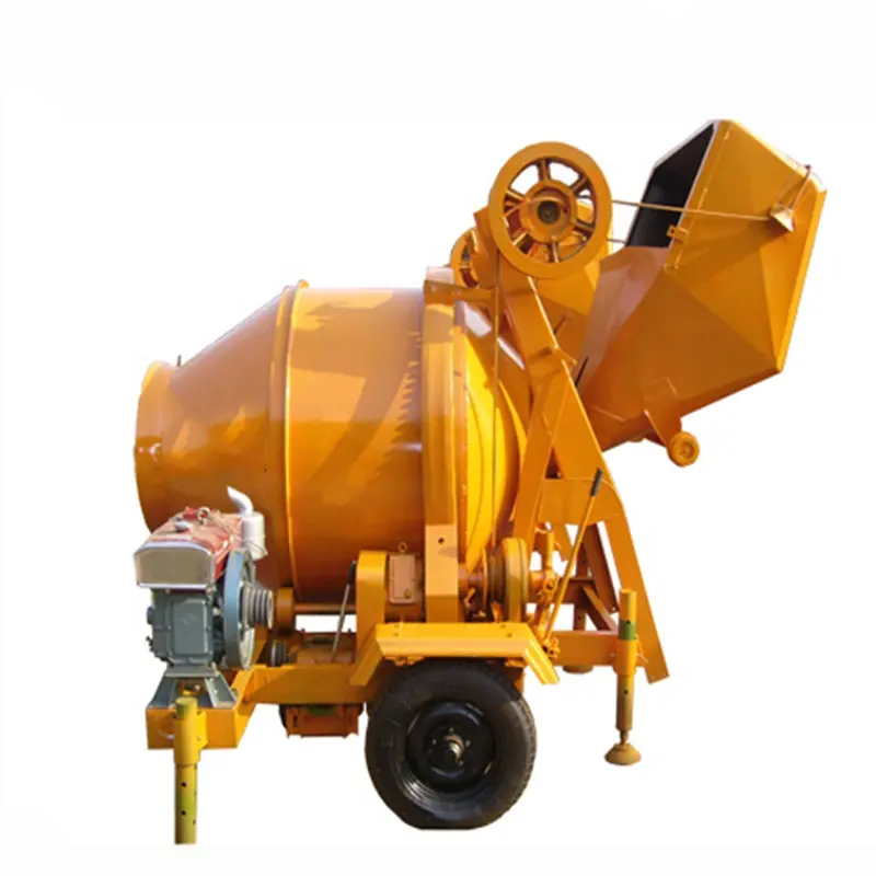 Efficient Big Diesel Gasoline Petrol Electric Cement Concrete Mixer Affordable 500L Mixing Equipment