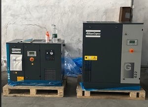 เครื่องอัดอากาศแบบสกรู Atlas Copco รุ่น G2 G3 G4 G5 G7 G11 G15 G18 G22 กำลังไฟ 7.5KW 15KW 11KW พร้อมถังดรายเออร์ในตัว ระบบ VSD FF TM - Product Image 3