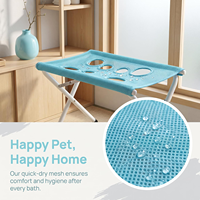 Support de hamac portable et pliable pour toilettage d'animaux, avec maille respirante et sangles de retenue réglables – Vente en gros usine