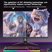 Moniteur de bureau reconditionné 27 pouces 1080P, écran d'ordinateur de bureau testé à 100 % avec contraste élevé et couleur blanche