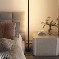 Lampadaire LED RGB moderne et simple avec télécommande, en alliage d'aluminium, pour coin de salon