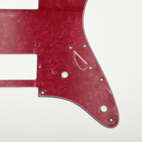 ST Double 11 Hole HH Pickguard en PVC à trois couches, plaque de protection résistante aux rayures pour guitare électrique gaucher