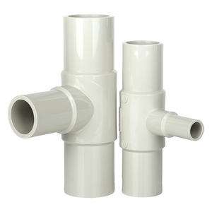 Raccords de tuyauterie composites PPH de grande taille, soudage à chaud, réduction en T pour l'alimentation en eau, raccords en plastique à connexion rapide - Product Image 1