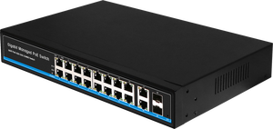 สวิตช์ PoE แบบจัดการได้ ZC-S2600WP-16G-2TS ความเร็วเต็ม Gigabit 2SFP+18GE L2+ พร้อมพอร์ต PoE 16*10/100/1000Base-TX - Product Image 3