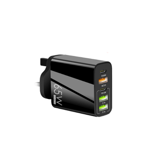 Caricatore da Muro Rapido 65W con <span class=keywords><strong>5</strong></span> Porte <span class=keywords><strong>USB</strong></span>, Stazione di Ricarica con Adattatore Multipresa, 3 Porte <span class=keywords><strong>USB</strong></span>-C e 2 <span class=keywords><strong>USB</strong></span>-A per Telefoni Cellulari - Product Image 4