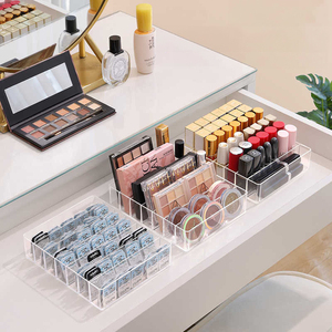 7 sezioni organizzatore moderno per la tavolozza dei cosmetici per il trucco moderno cassetto per vanità da banco con Palette per ombretti - Product Image 4