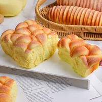 Décoration de maison anti-stress en PU : Gâteau de simulation à rebond lent, œuf, croissant, pain déchiré à la main, chenille – Accessoire de photographie