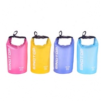 Sac étanche transparent à enroulement personnalisé avec logo, pas cher, pour la natation, 2L, pour la dérive, le kayak, le camping