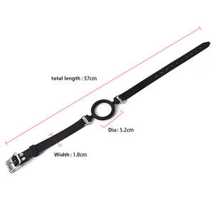 Esaret köle seks oyuncakları deri kemer SM derin boğaz açık ağız <span class=keywords><strong>Ball</strong></span> topu yumuşak silikon <span class=keywords><strong>O</strong></span> halka ağız Mouth - Product Image 5