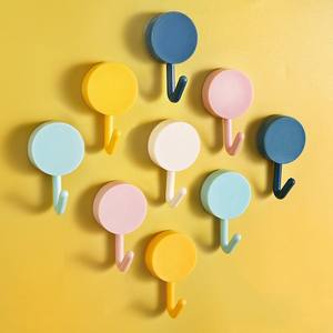 Crochets adhésifs robustes en plastique, crochet simple, capacité de charge de 1 à 3 kg, pas de perçage requis, style nordique, crochet mural pour cuisine - Product Image 3