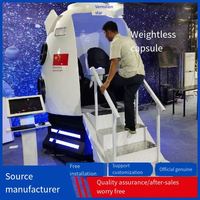 Nouveau simulateur de vol VR tout-en-un pour parc à thème, avec deux fauteuils sportifs, équipement d'amusement simulateur d'avion, capsule spatiale de réalité virtuelle