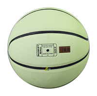 Ballon de basket réfléchissant qui brille dans le noir, taille 7, cuir composite officiel, ballon d'entraînement nocturne