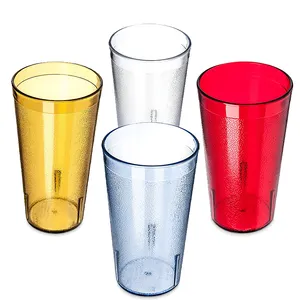 Оптовая продажа, многоразовые пластиковые чашки для напитков, красочные пользовательские стаканы оптом