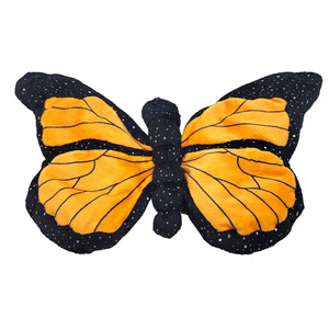8743 Jouets en peluche papillon jaune scintillant personnalisés OEM, doux et câlins, poupées insectes en peluche à câliner, cadeaux d'anniversaire pour enfants et filles - Product Image 1