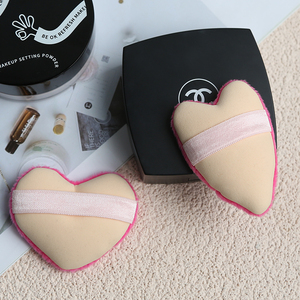 Amour forme de gouttelette humide et sec double usage coussin d'<span class=keywords><strong>air</strong></span> réglage poudre bouffante maquillage éponge avec ruban à crochet à main - Product Image 5
