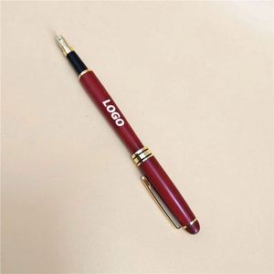 Pluma Estilográfica de Madera Recargable para Estudiantes - Agarre Ergonómico, Tinta de Colores, Pluma de Regalo para Caligrafía y Escritura a Mano - Product Image 1