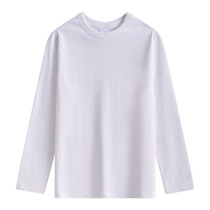 <span class=keywords><strong>Camiseta</strong></span> Básica de <span class=keywords><strong>Manga</strong></span> <span class=keywords><strong>Larga</strong></span> para Hombre, Estilo Americano, 10 Colores, 300G, Cuello Redondo, Algodón Puro, Lisa, Amekaji - Product Image 5