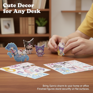 ตัวต่อการ์ตูน 3 มิติ, สติ๊กเกอร์ทำมือ DIY สำหรับเด็กเพื่อการศึกษา, ของตกแต่งโต๊ะน่ารัก ของเล่นสร้างสรรค์สำหรับนักเรียน ขายส่ง - Product Image 3