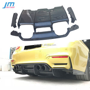 Углеродное волокно, задний рассеиватель губ, спойлер, бампер, защита подбородка для BMW F80 M3 F82 F83 M4 2014-2018, Стайлинг автомобиля - Product Image 1