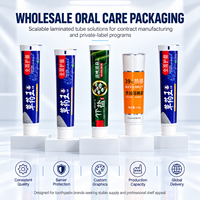 Tube de dentifrice en aluminium-plastique de 130 ml à forme fixe, bouchon à vis non pliable, logo personnalisé, emballage pour un rangement soigné et une organisation optimale des magasins