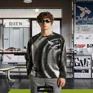 Haut de sport personnalisé à manches longues et col rond en polyester 190g, imprimé numériquement, séchage rapide et respirant – Nouvelle collection Printemps/Été 2026 - Product Image 3