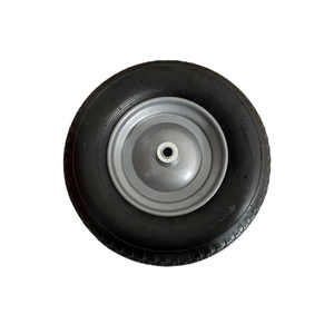 Rueda de espuma de PU maciza antipinchazos 16x4.00-8 con llanta metálica para carretilla de mano, rueda de repuesto para carretilla - Product Image 3