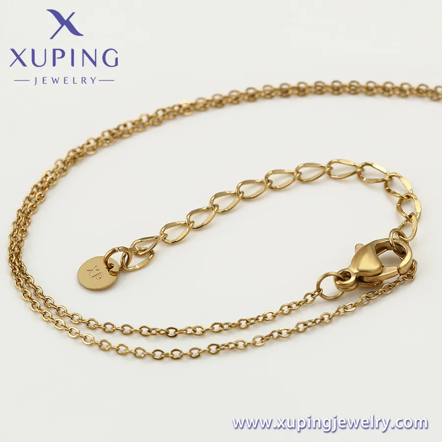 A00573116 xuping ювелирные изделия 14K золотой цвет письмо кулон X сувенирная ценность элегантное роскошное Подарочное ожерелье