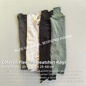 Trapos de Felpa de Algodón 100% de Colores para Uso Industrial, 5KG, 10KG, 25KG, 100KG - Product Image 2