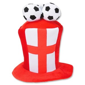 Sombrero <span class=keywords><strong>de</strong></span> Peluche con Diseño <span class=keywords><strong>de</strong></span> Balón <span class=keywords><strong>de</strong></span> Fútbol <span class=keywords><strong>de</strong></span> San Jorge <span class=keywords><strong>de</strong></span> Inglaterra para Aficionados al Fútbol, MH-0682 - Product Image 4
